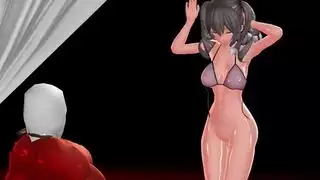 صديقة كرتونية تمص قضيبًا وتنكح بقسوة مقابل المال